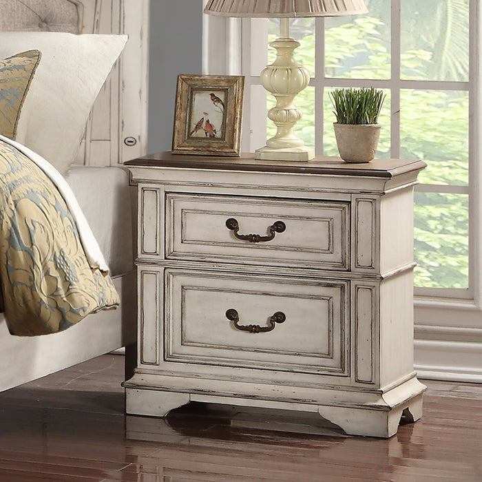 ANASTASIA NIGHTSTAND - ANT. WHITE