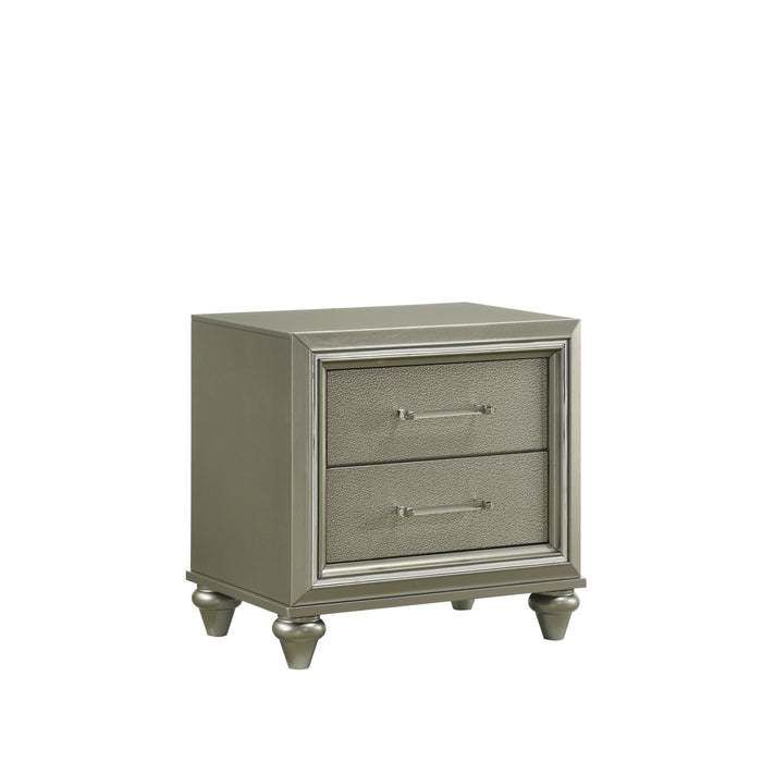 LUMINA NIGHTSTAND- SILVER