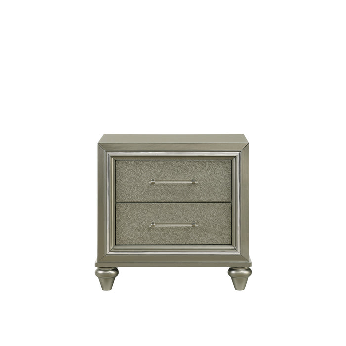 LUMINA NIGHTSTAND- SILVER