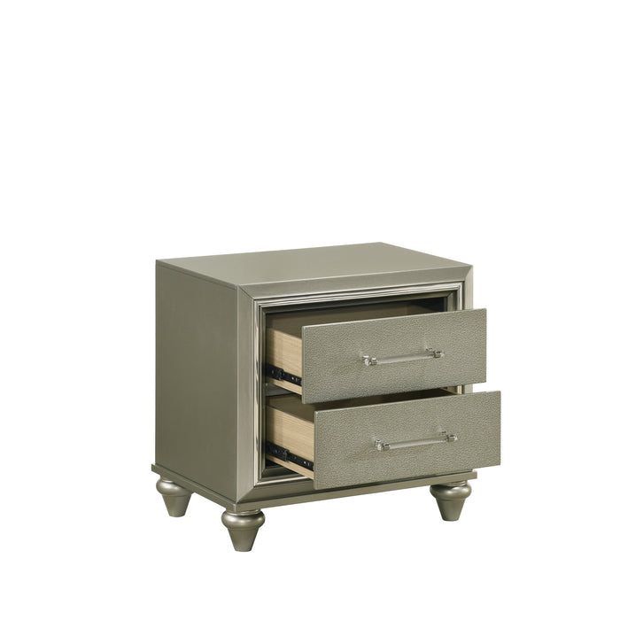 LUMINA NIGHTSTAND- SILVER