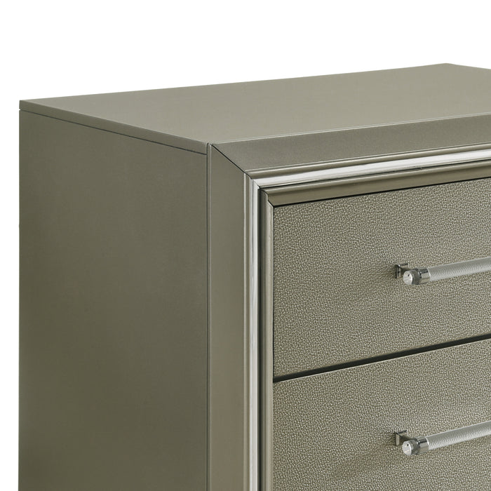 LUMINA NIGHTSTAND- SILVER