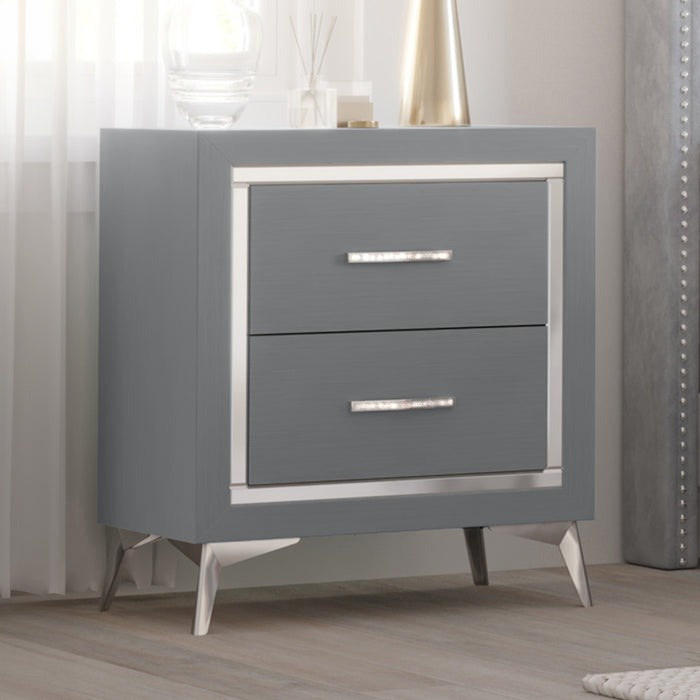 HUXLEY NIGHTSTAND-GRAY