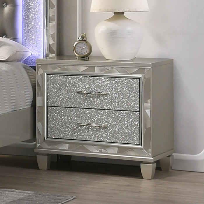 RADIANCE NIGHTSTAND-SILVER