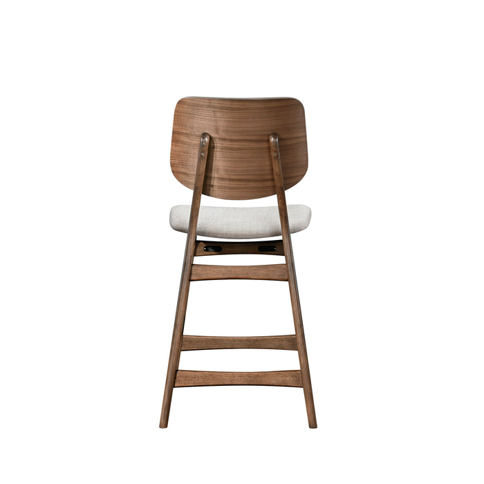 OSCAR COUNTER CHAIR-WALNUT