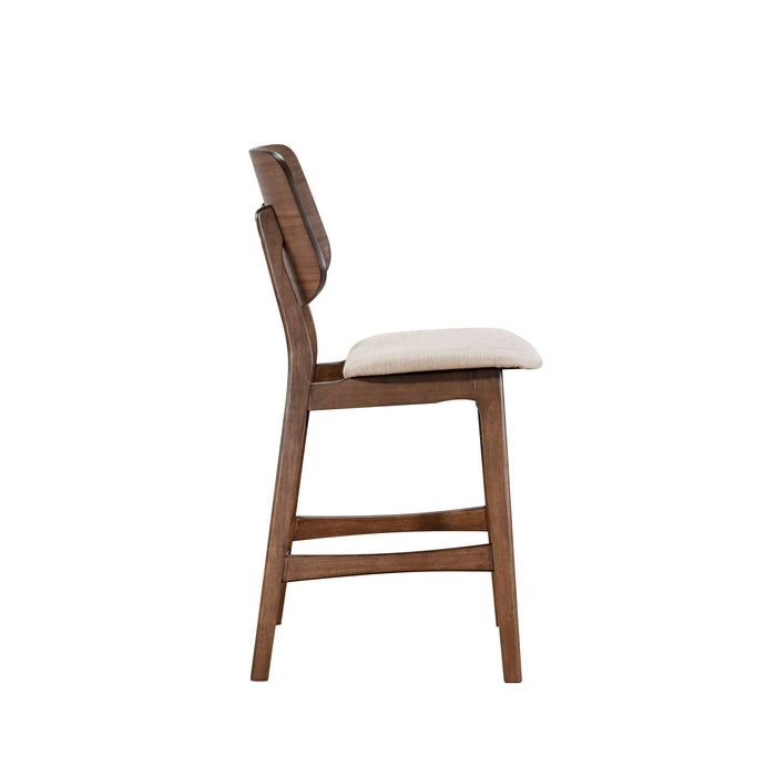 OSCAR COUNTER CHAIR-WALNUT