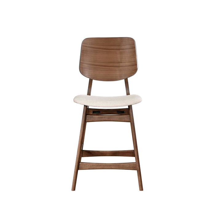 OSCAR COUNTER CHAIR-WALNUT