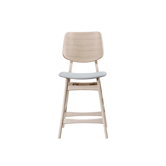 OSCAR COUNTER CHAIR-WHITE ASH