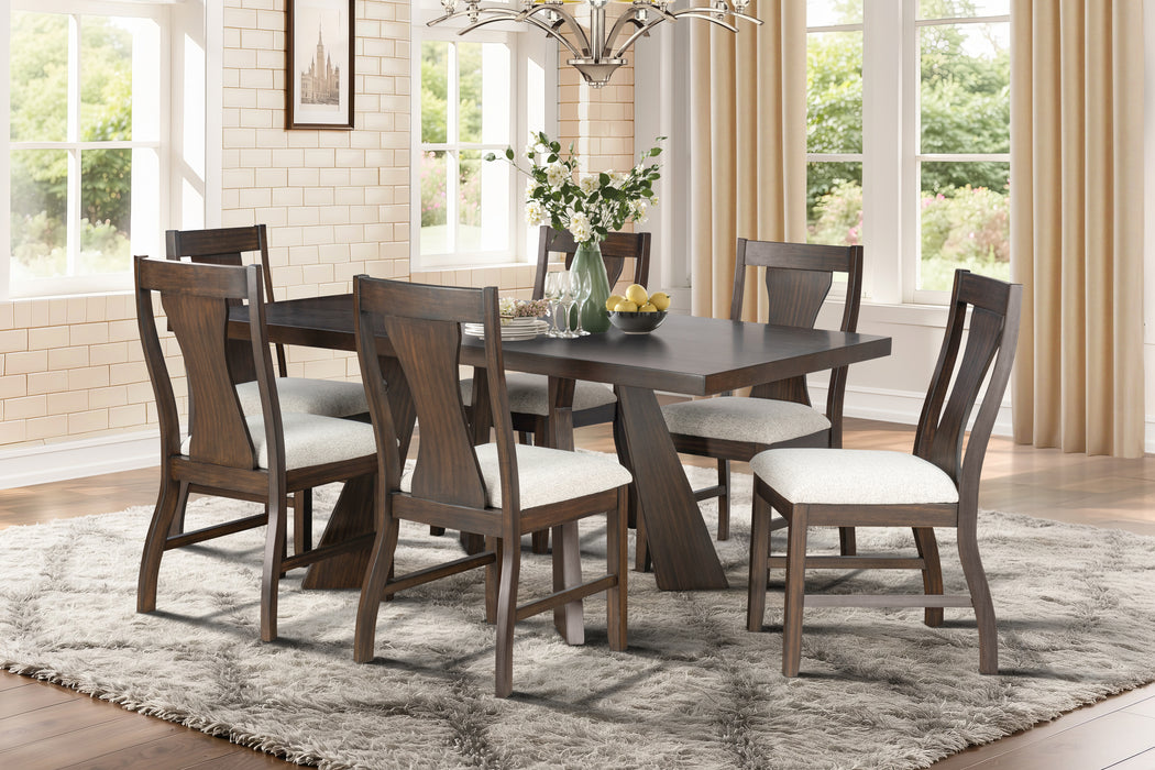 CHESTNUT RIDGE 72" DINING TABLE-BROWN