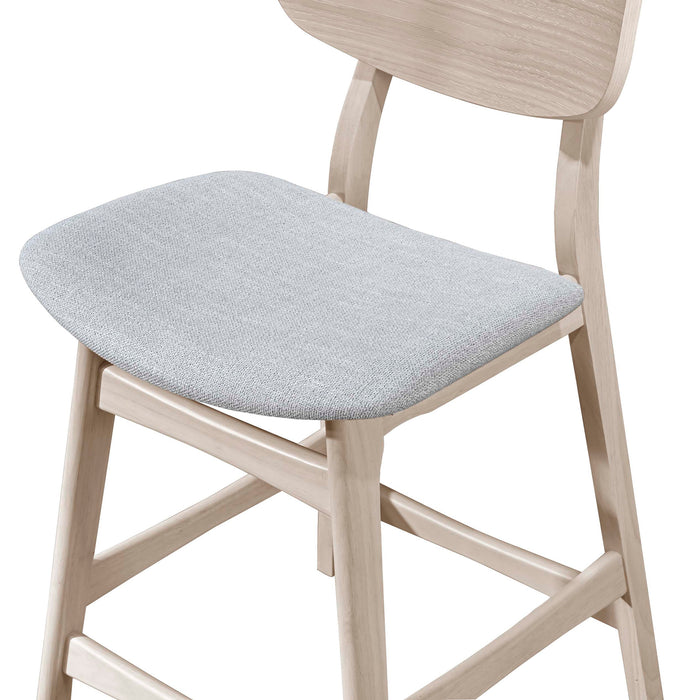 OSCAR COUNTER CHAIR-WHITE ASH