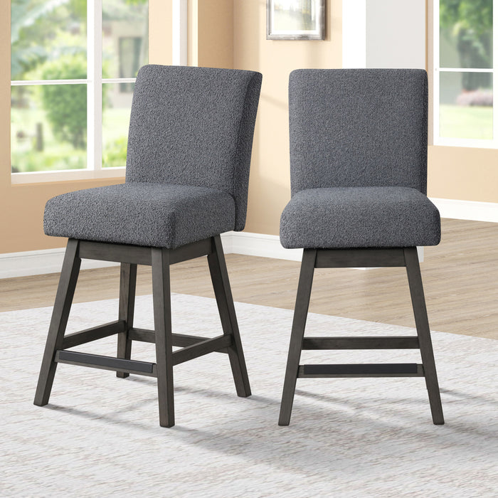 HIGH LINE SWIVEL COUNTER CHAIR (2 PER CARTON) -GRAY