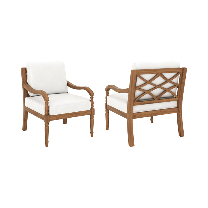 SAVANNAH CLUB CHAIR (2 PER CARTON) -WHITE LINEN