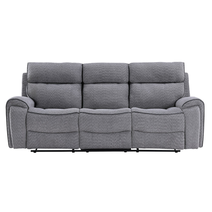 OMNI  SOFA W/DUAL RECLINER-GRAY