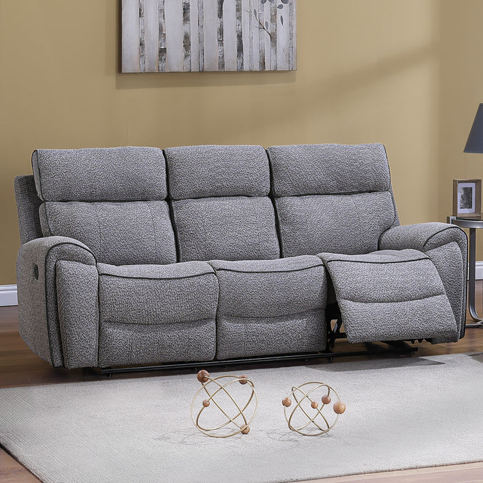 OMNI  SOFA W/DUAL RECLINER-GRAY