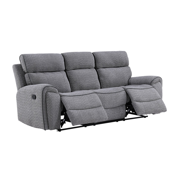 OMNI  SOFA W/DUAL RECLINER-GRAY