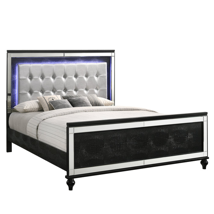 VALENTINO 5/0 Q BED - BLACK