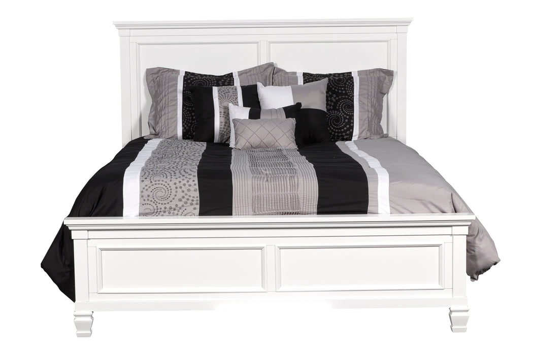 TAMARACK 6/6 EK BED - WHITE