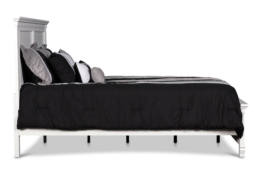 TAMARACK 6/6 EK BED - WHITE