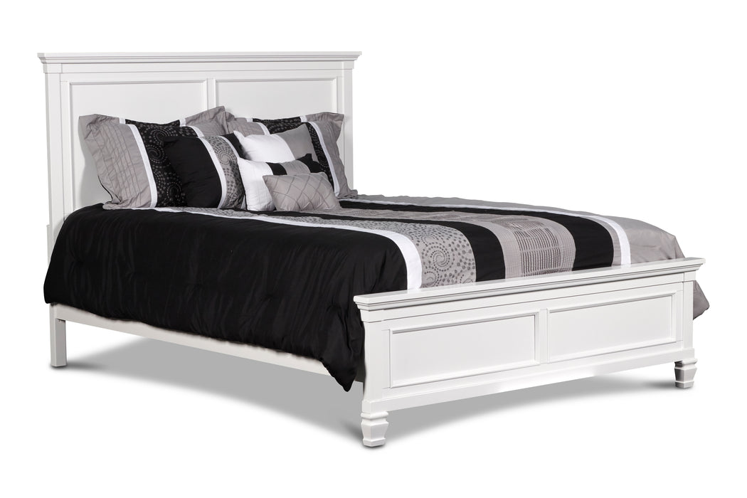 TAMARACK 6/6 EK BED - WHITE