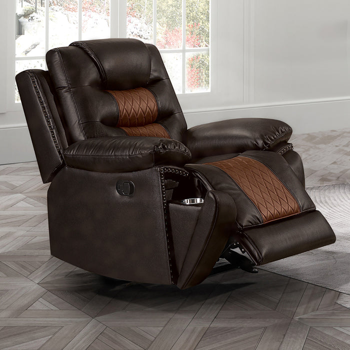 NIKKO GLIDER RECLINER-BROWN