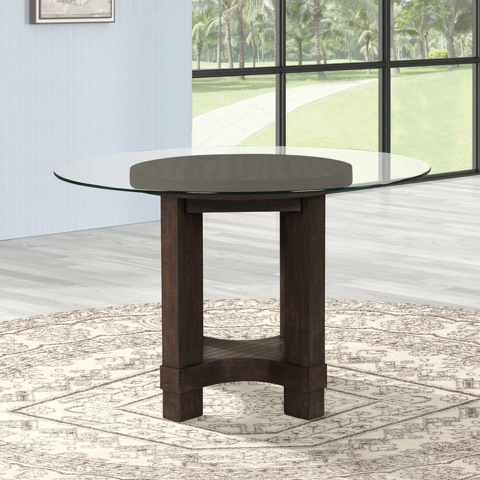 CITYSCAPE 52" GLASS ROUND TABLE - TOP & BASE