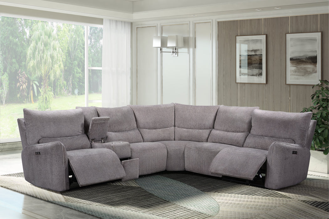 REMSEN 3PCS /  P2 PWR SECTIONAL - LATTE