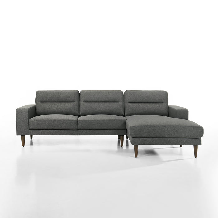 VALE 2 PCS - CHAISE  SECTIONAL - GRAY