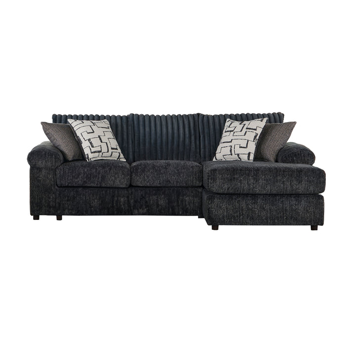 REMI 2 PC. CHAISE SECTIONAL-CHARCOAL GRAY