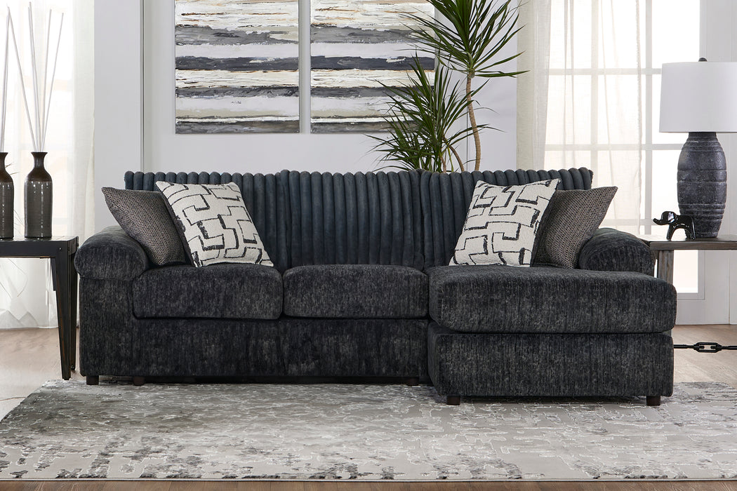 REMI 2 PC. CHAISE SECTIONAL-CHARCOAL GRAY