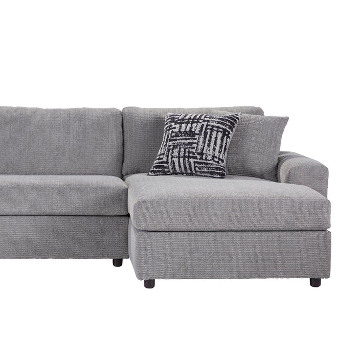 TRISTAN  2 PC CHAISE SECTIONAL - SHADOW GRAY