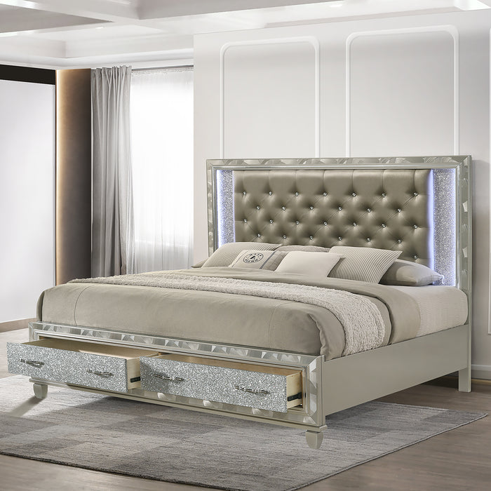 RADIANCE STORAGE - 5/0 Q STG BED-SILVER