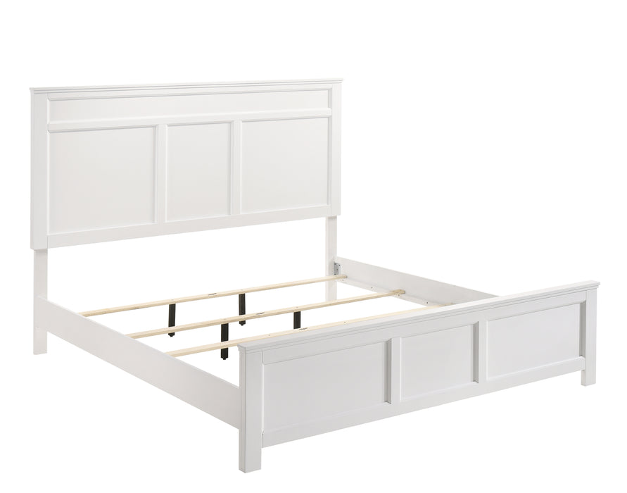 ANDOVER 5/0 Q BED -WHITE