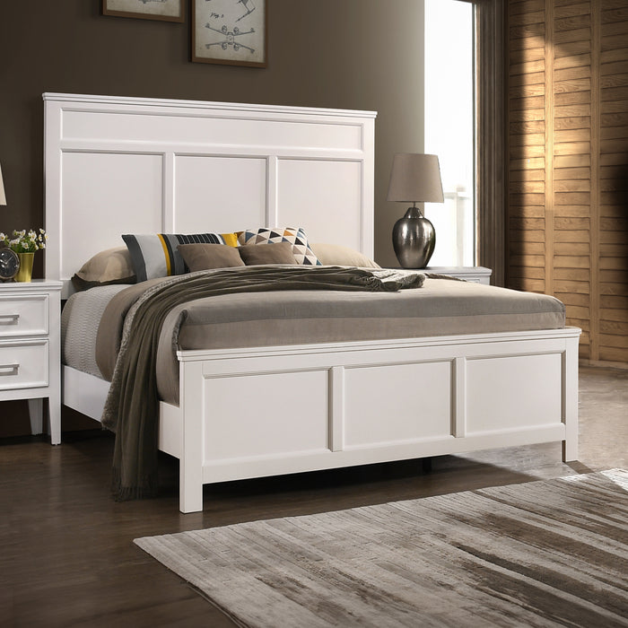 ANDOVER 5/0 Q BED -WHITE