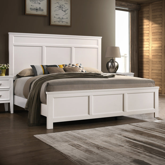 ANDOVER 6/6 EK BED -WHITE