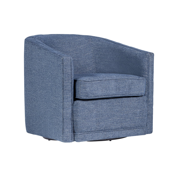 POPPY SWIVEL CHAIR-BLUE