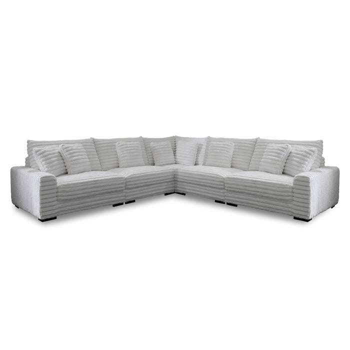 EMBRACE - 5 PC SECTIONAL (10R+10L+10A+10A+16W)) WHITE