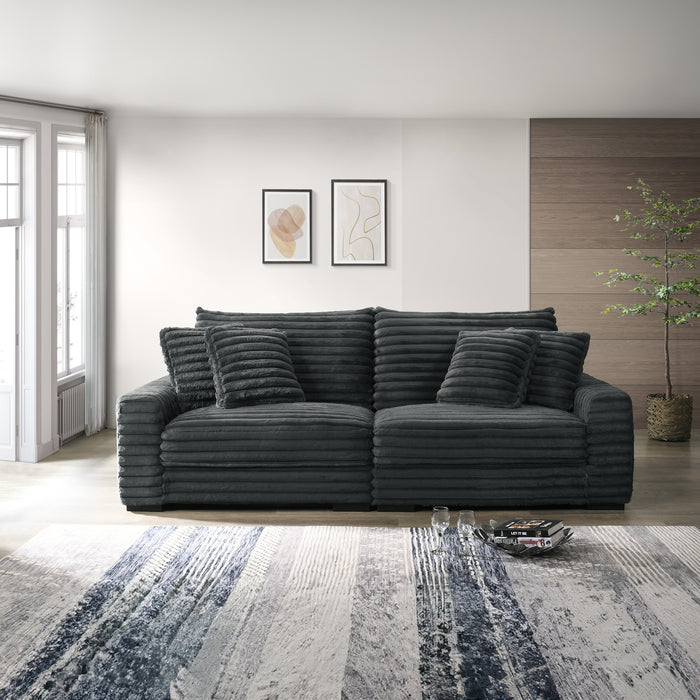 EMBRACE - 2 PC SOFA (10r+10l) CHARCOAL