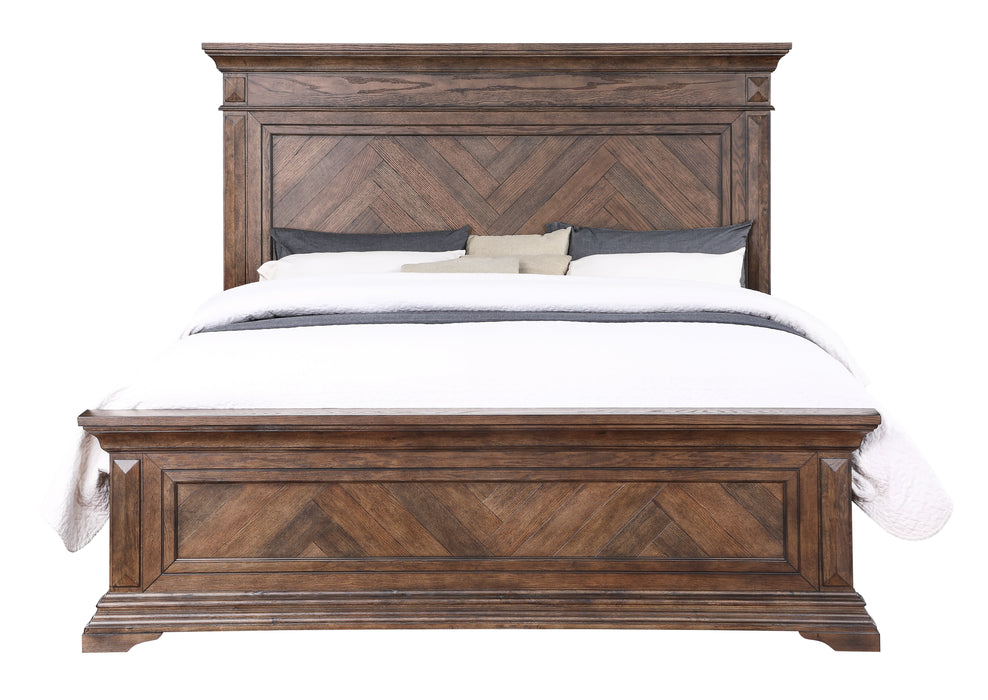 MAR VISTA 6/6 EK BED -WALNUT