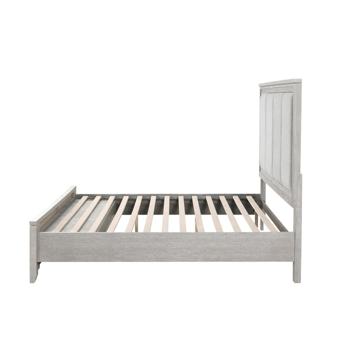 FIONA 6/0 CAL KING BED, MIST GRAY