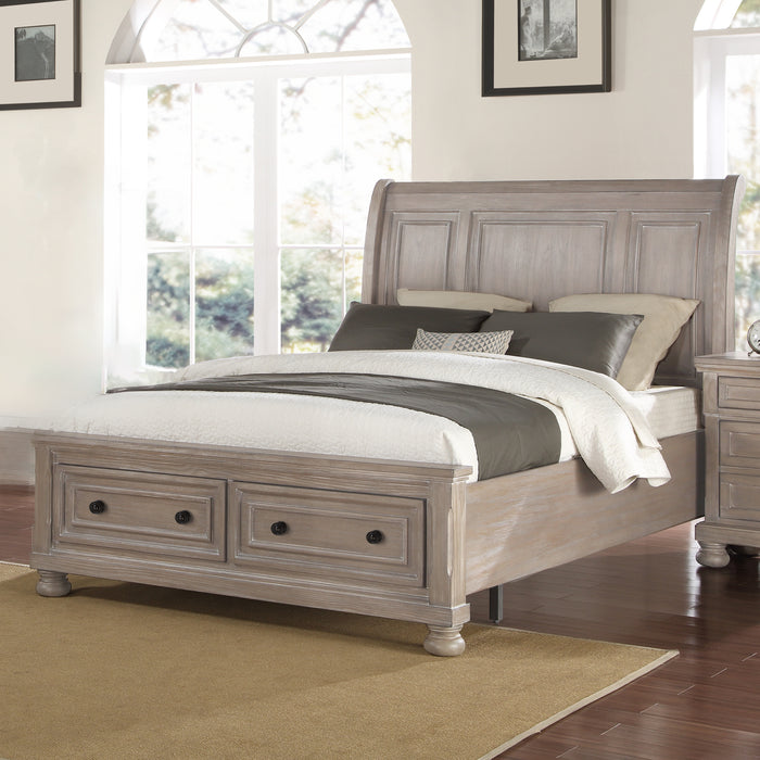 ALLEGRA WK BED-PEWTER