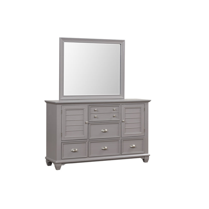 JAMESTOWN LANDSCAPE MIRROR- GRAY