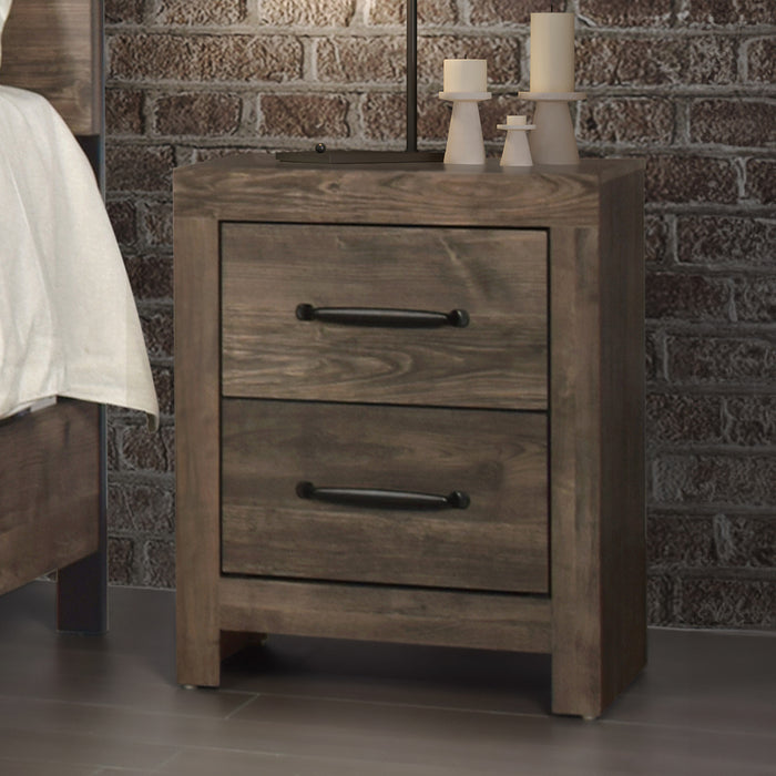 MISTY LODGE NIGHTSTAND- GREIGE