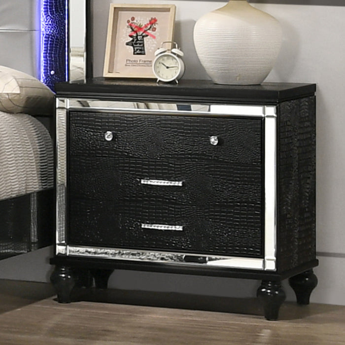 VALENTINO NIGHTSTAND-BLACK