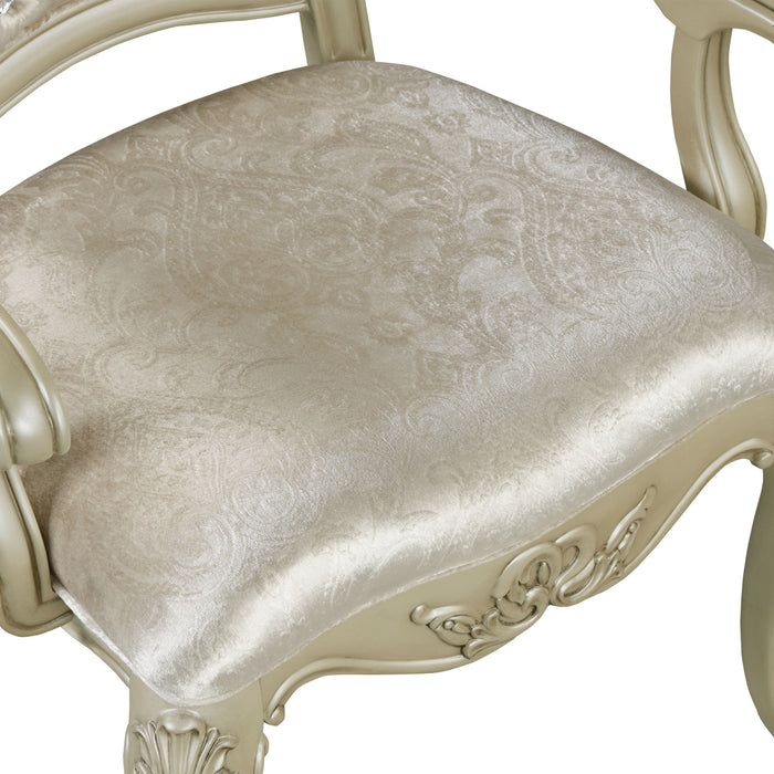 MONIQUE ARM CHAIR (2/CTN)-CHAMPAGNE