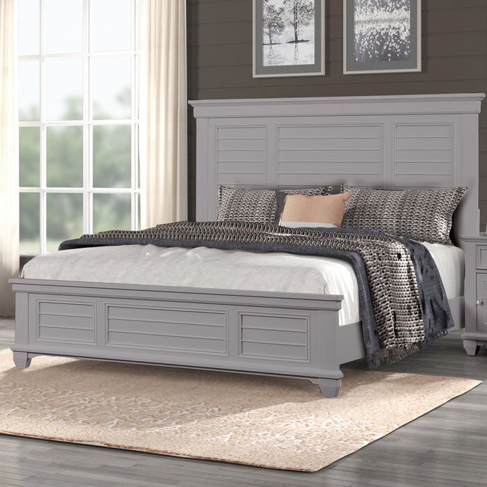 JAMESTOWN - 5/0 Q BED GRAY