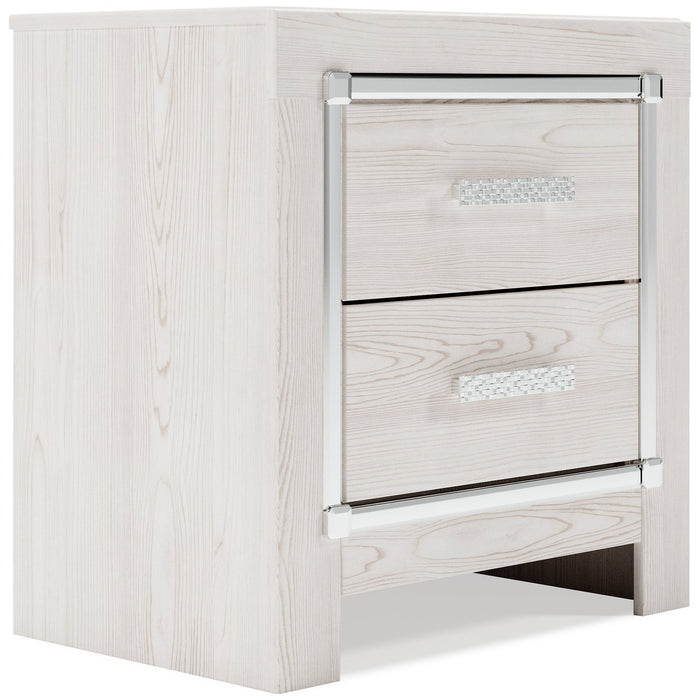 Altyra King Panel Bookcase Bed with Mirrored Dresser, Chest and Nightstand JR Furniture Store