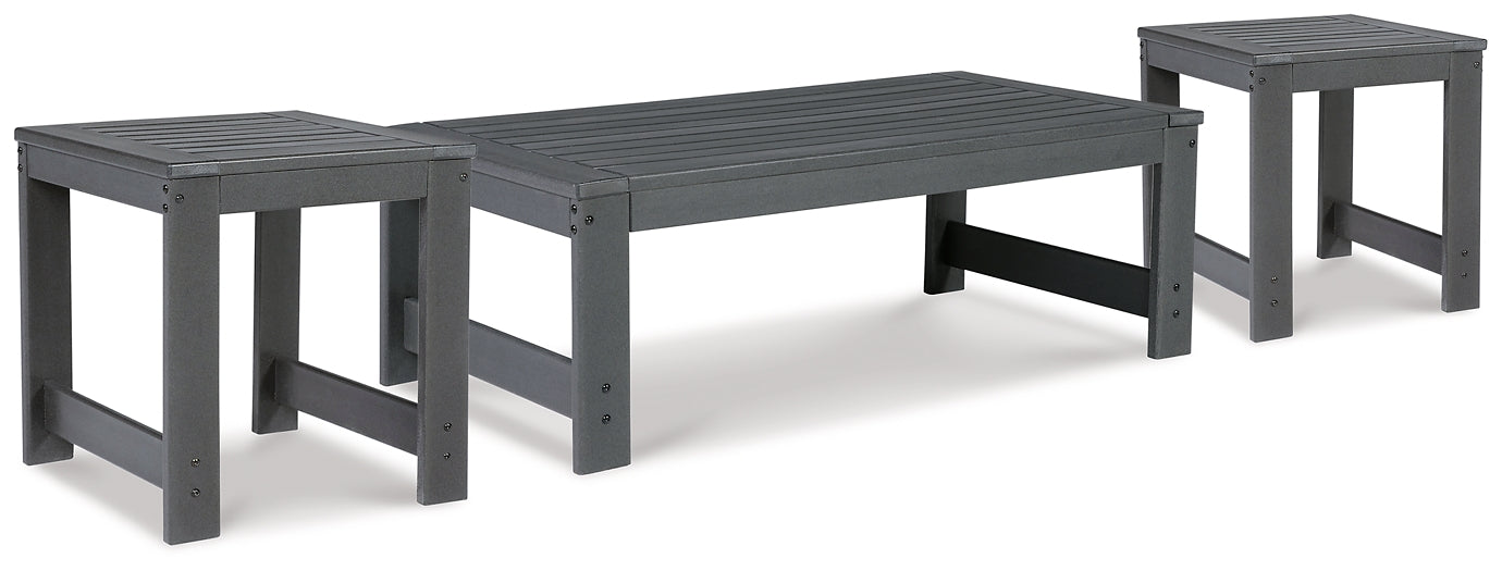 Amora Outdoor Coffee Table with 2 End Tables JR Furniture Store