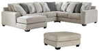 Ardsley 4-Piece Sectional with Ottoman JR Furniture Store