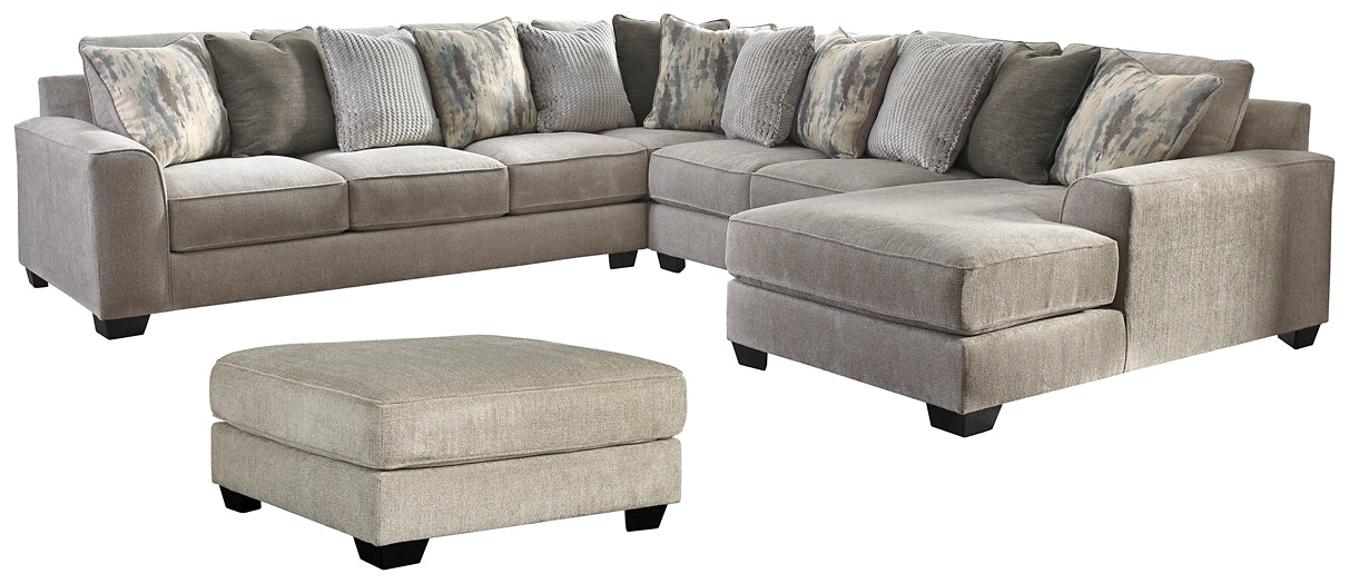 Ardsley 4-Piece Sectional with Ottoman JR Furniture Store