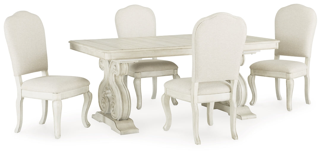 Arlendyne Dining Table and 4 Chairs JR Furniture Store