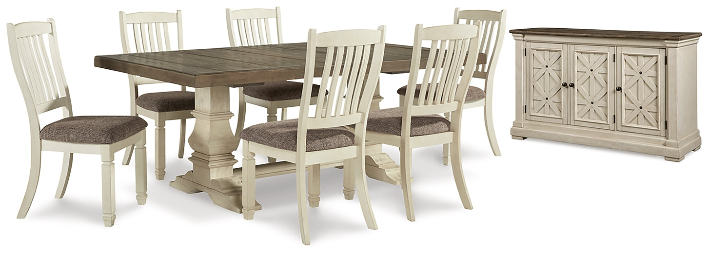 Bolanburg Dining Table and 6 Chairs with Storage JR Furniture Store